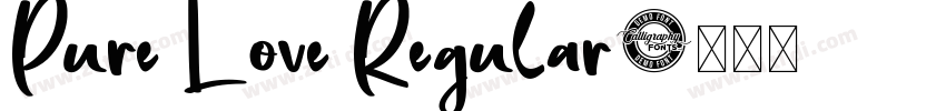 Pure Love Regular字体转换